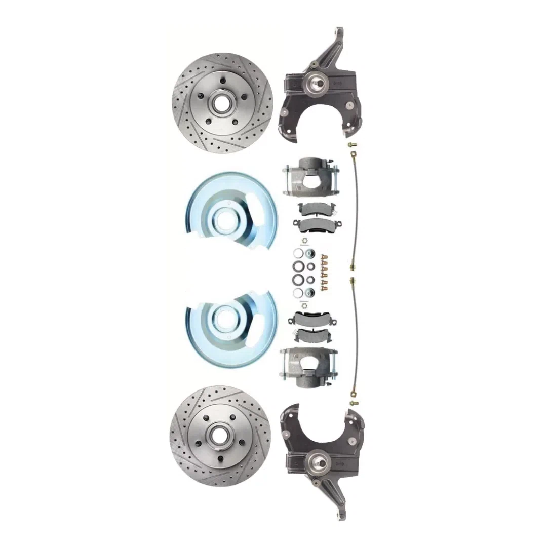 Fits 63-70 C-10 5 Lug Rotor 2.5_ Drop Disc Conversion Wheel Kit DBK6370-5DLX-A